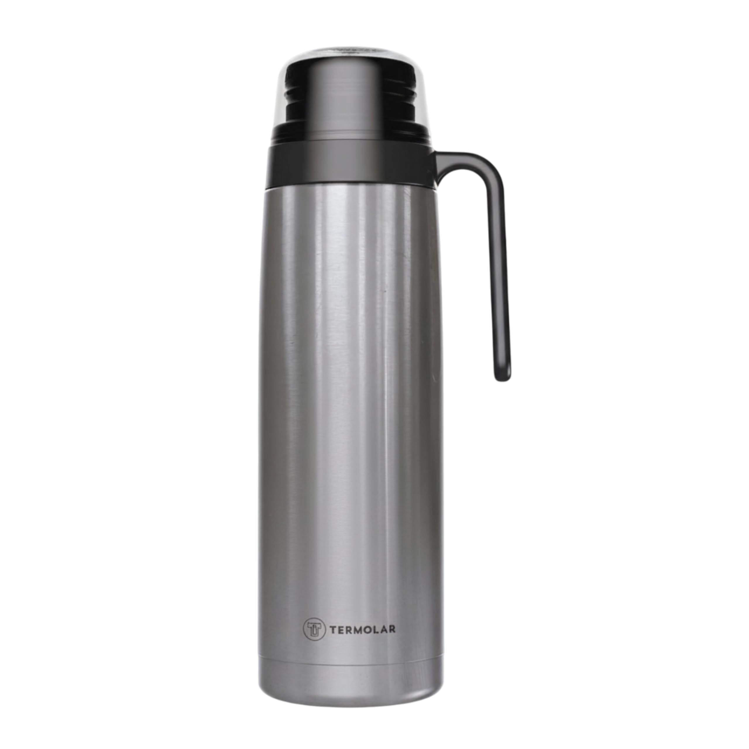 TERMOLAR - Termo R-EVOLUTION 1L con Pico Cebador para Mate y Asa | Termo Acero Inoxidable 304 | Retención Térmica 20H Calor / 36H Frío | Botella Aislante de Viaje Premium para Café o Té