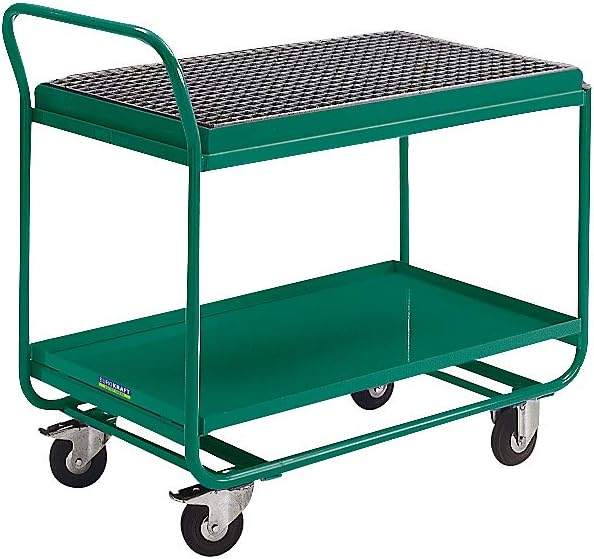 Table trolley ,with sump tray, grate and drain tap