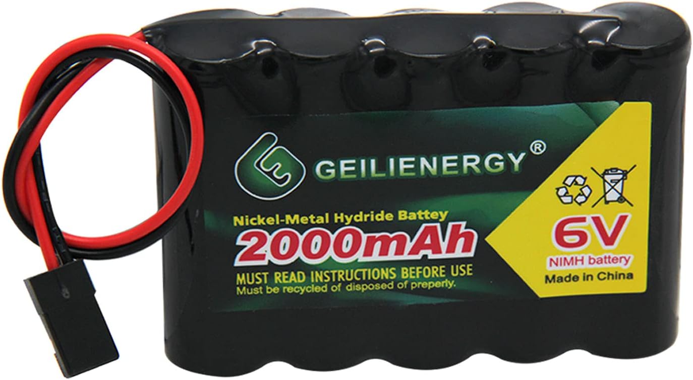 Mighty Max 9.6V 2000mAh NiMH Battery For XMODS RC Cars - Replacement Battery Pack With Tamiya Connector