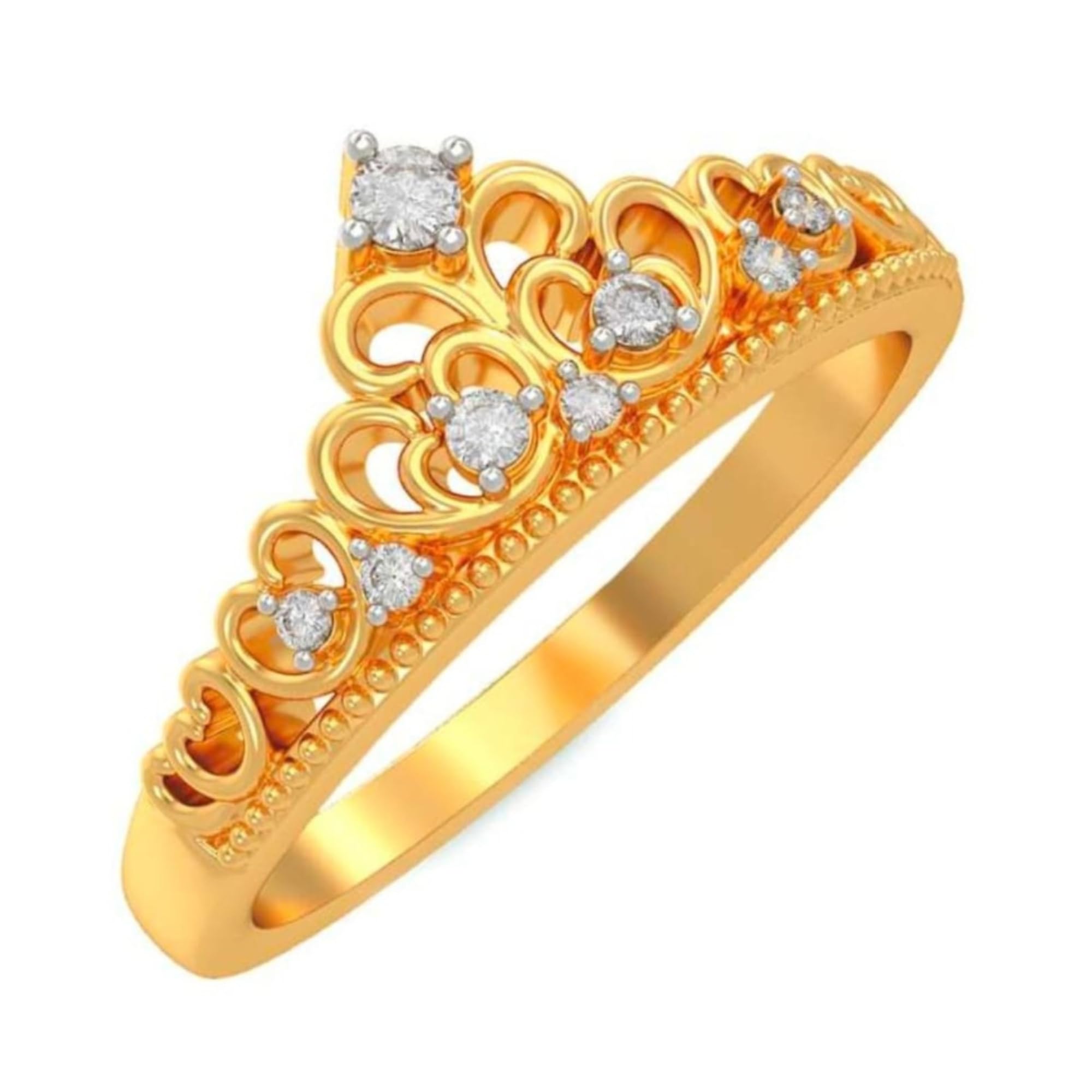 Crown Princess Diamond Ring For Girl & Women Tiara Design-image-28