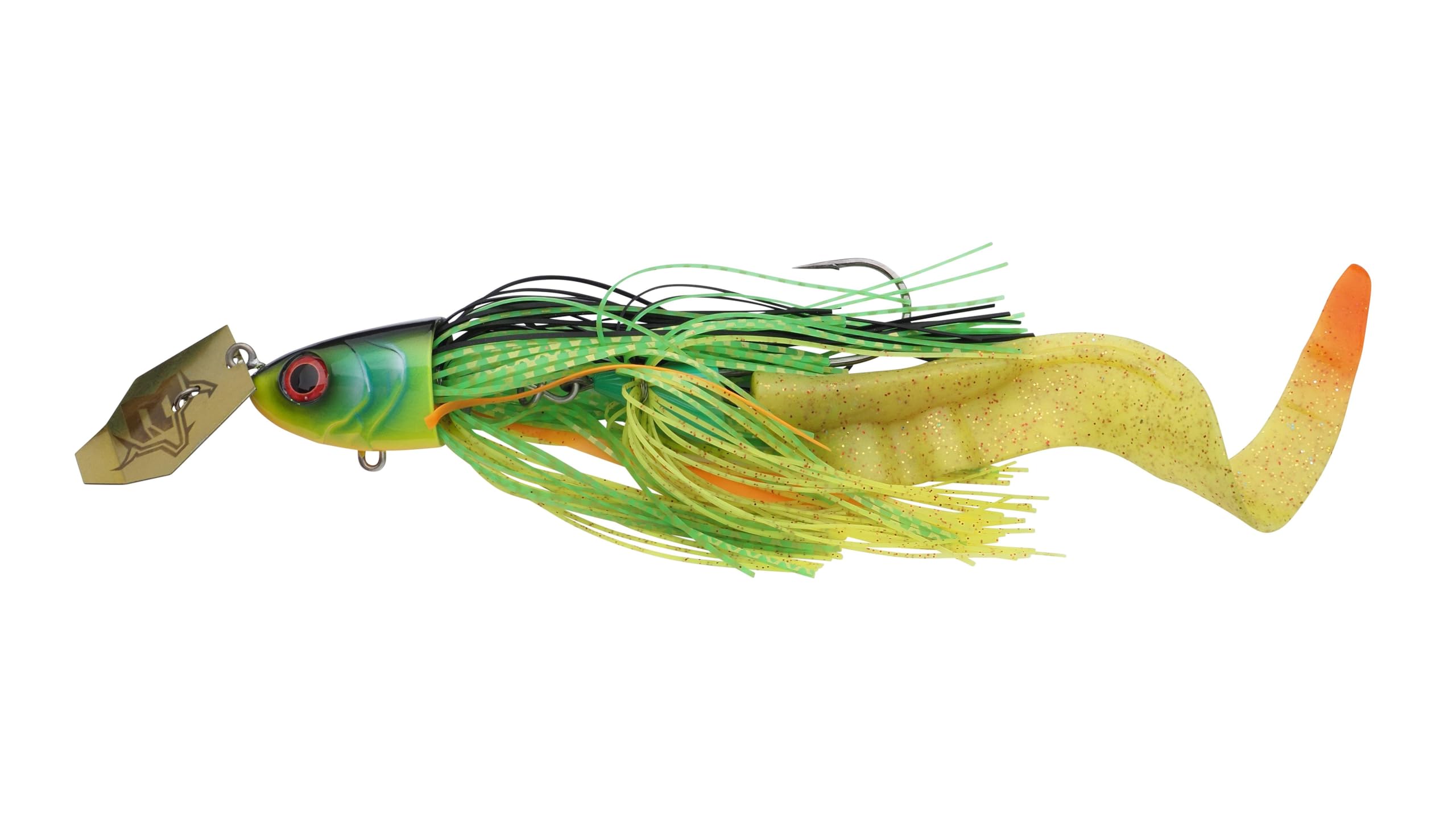 Abu Garcia Beast Bladed Jig Przynęta, na drapieżniki z możliwością dostosowania, Łopatka wypychająca wodę i wewnętrzna grzechotka
