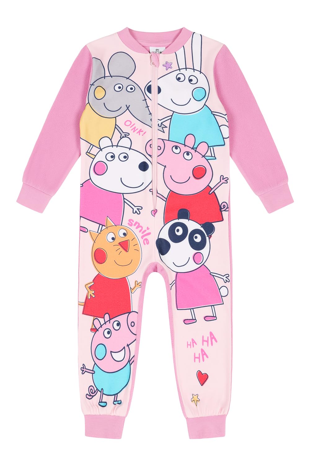 Peppa Pig Mädchen Schlafstrampler Rosa Kinder Kinder Einteiler