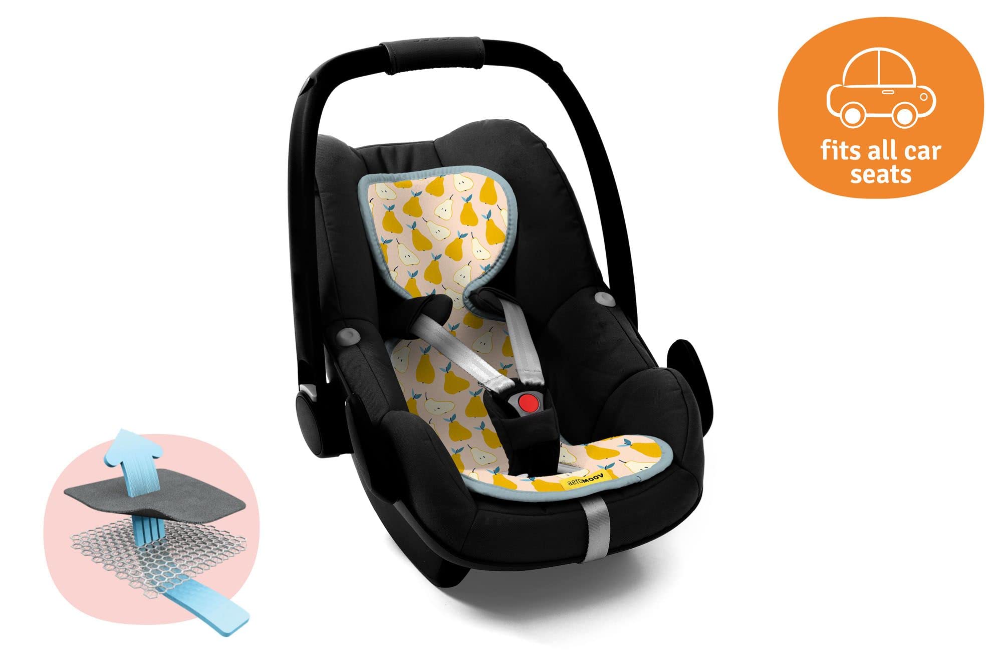 Colchoneta Carro Bebe Verano Protector De Asiento Para Silla De