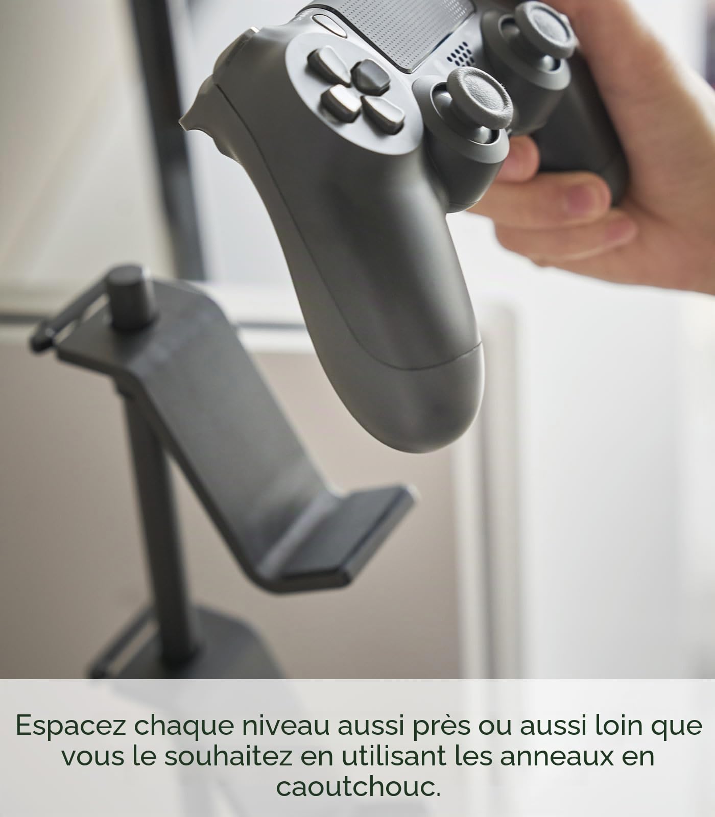 YAMAZAKI Home Support Universel réglable pour manettes de Jeu Noir