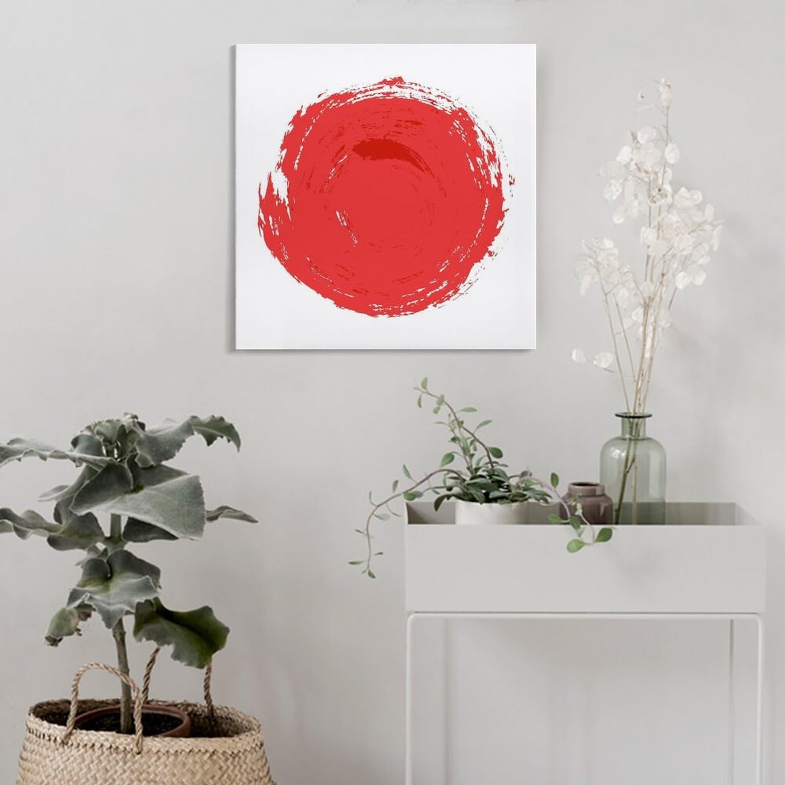 絵画 インテリア　絵 額付 (銀) 油絵　F4-090814　風景太陽と橋 Amazon.co.jp: 絵画 赤い太陽の輪インテリア 絵画 和風 禅