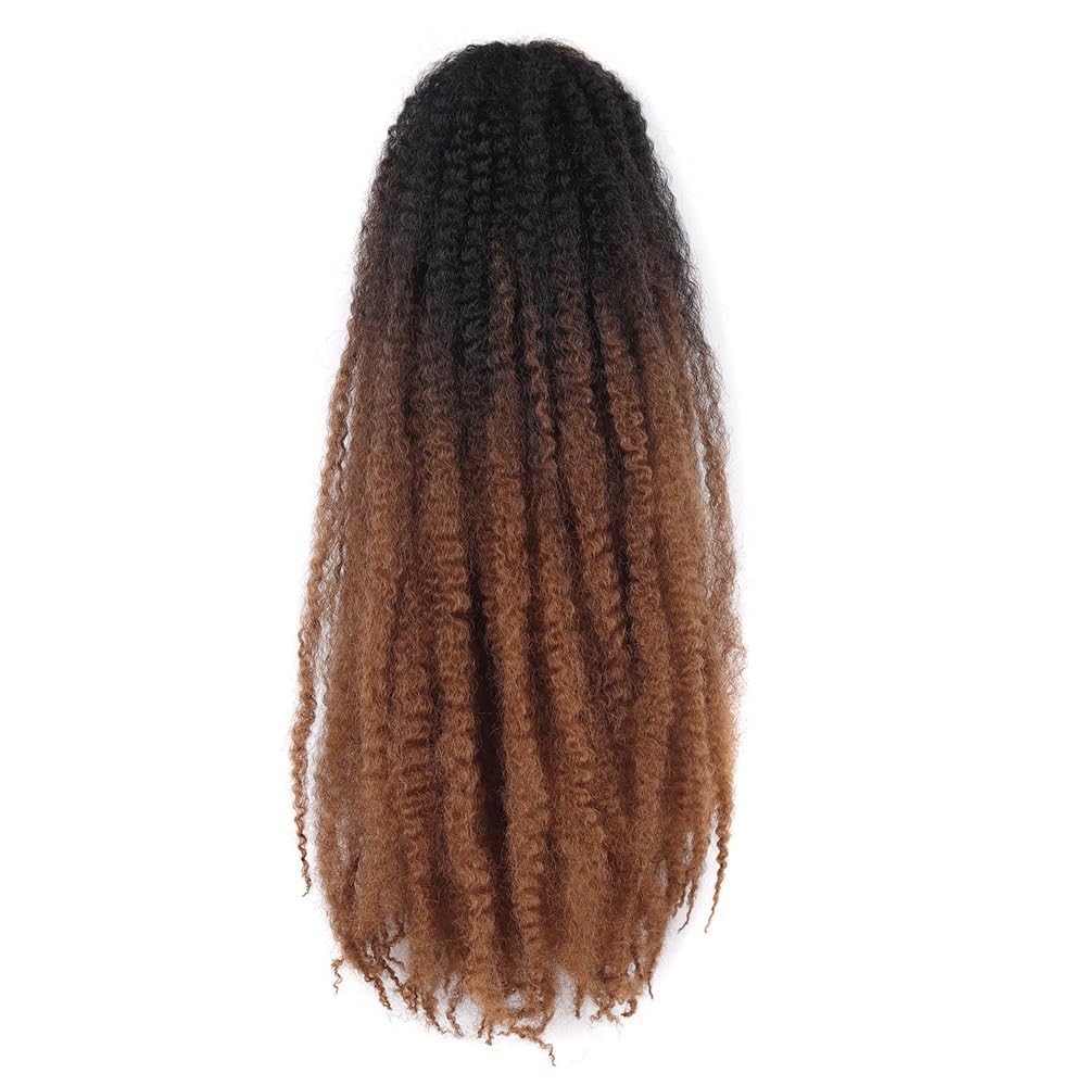 Marley Twist BraidingHair, 6 opakowań Afro Kinky Curly Twist Przedłużanie włosów na szydełku (OT30#)