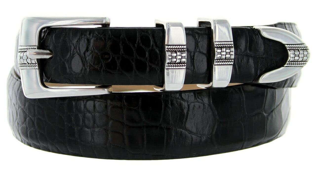 S5825-1 Genuine Full-Grain Cowhide Leather Designer Dress Belt 1-1 8 30mm taper down to 1 25mm wide Multi-Style