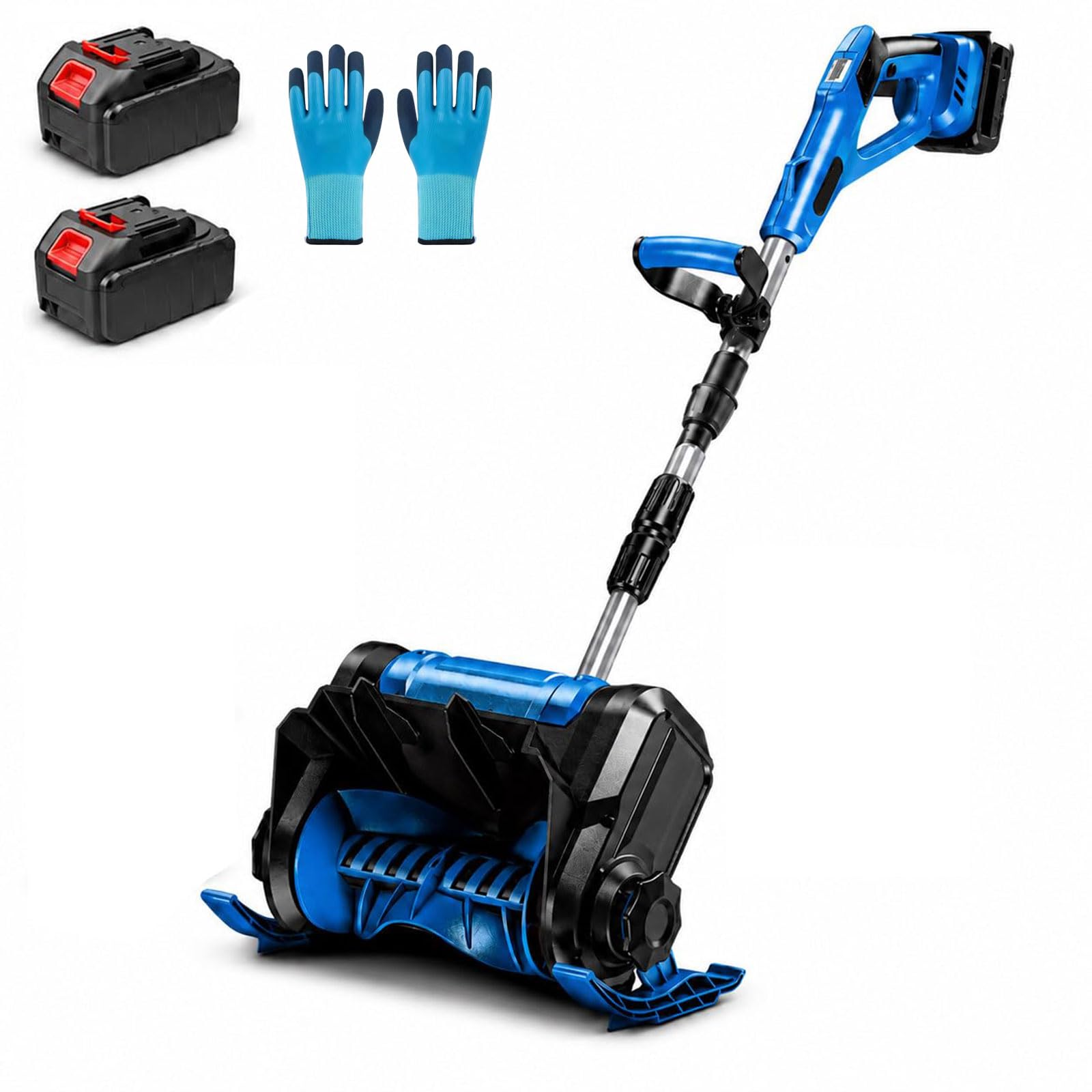 Pala de Nieve Eléctrica 1200W, Quitanieves a Batería de 4,5A, 30 cm