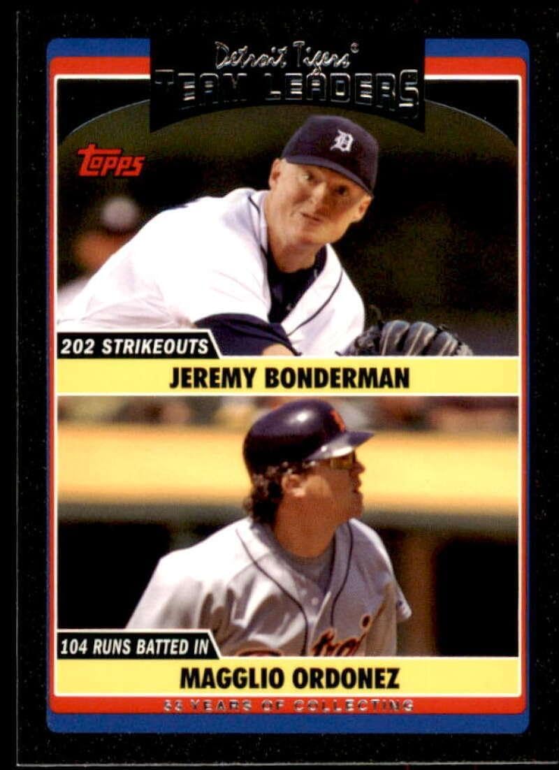 Jeremy Bonderman/Magglio Ordonez Card 2006 Topps Update #UH312 - Slabbed Baseball Cards