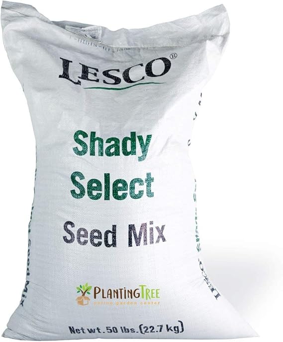 Lesco Shade Mix Grass Seed 50 lb Bag Grass Plants Patio, Lawn & Garden