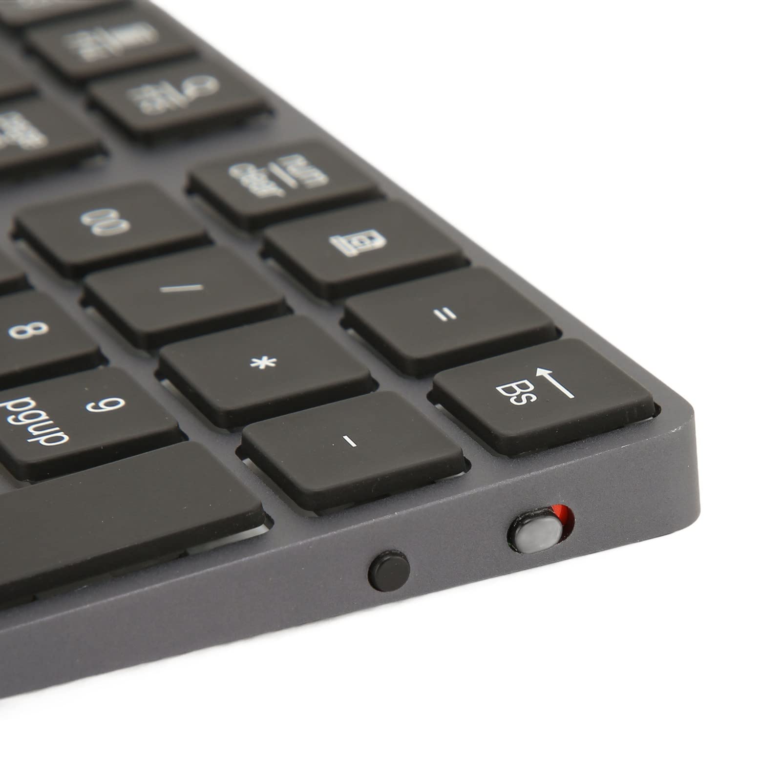 Klawiatura Numeryczna Bluetooth, ładowalna Bezprzewodowa 34-klawiszowa Klawiatura Numeryczna z 7-kolorowym Podświetleniem, Mini Klawiatura Zewnętrzna, Uzupełnienie Laptopa, dla Systemu Operacyjnego Wi