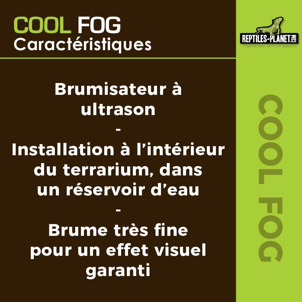 Reptiles Planet - Cool Fog - Brumisateur à Ultrason pour Terrarium