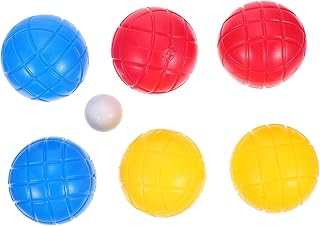 ibasenice 6pcs Grass Globe Toys Outdoor Toy Kids Sports Toys Bocce Game Balls Bocce Lawn Game Summer Outdoor