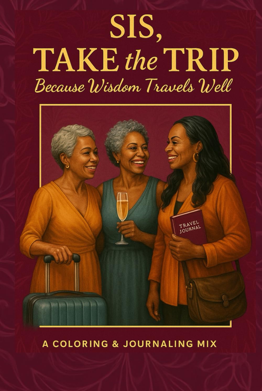 Sis Take the Trip Travel Journal: Because Wisdom Travels Well: A Travel Coloring & Journaling Mix