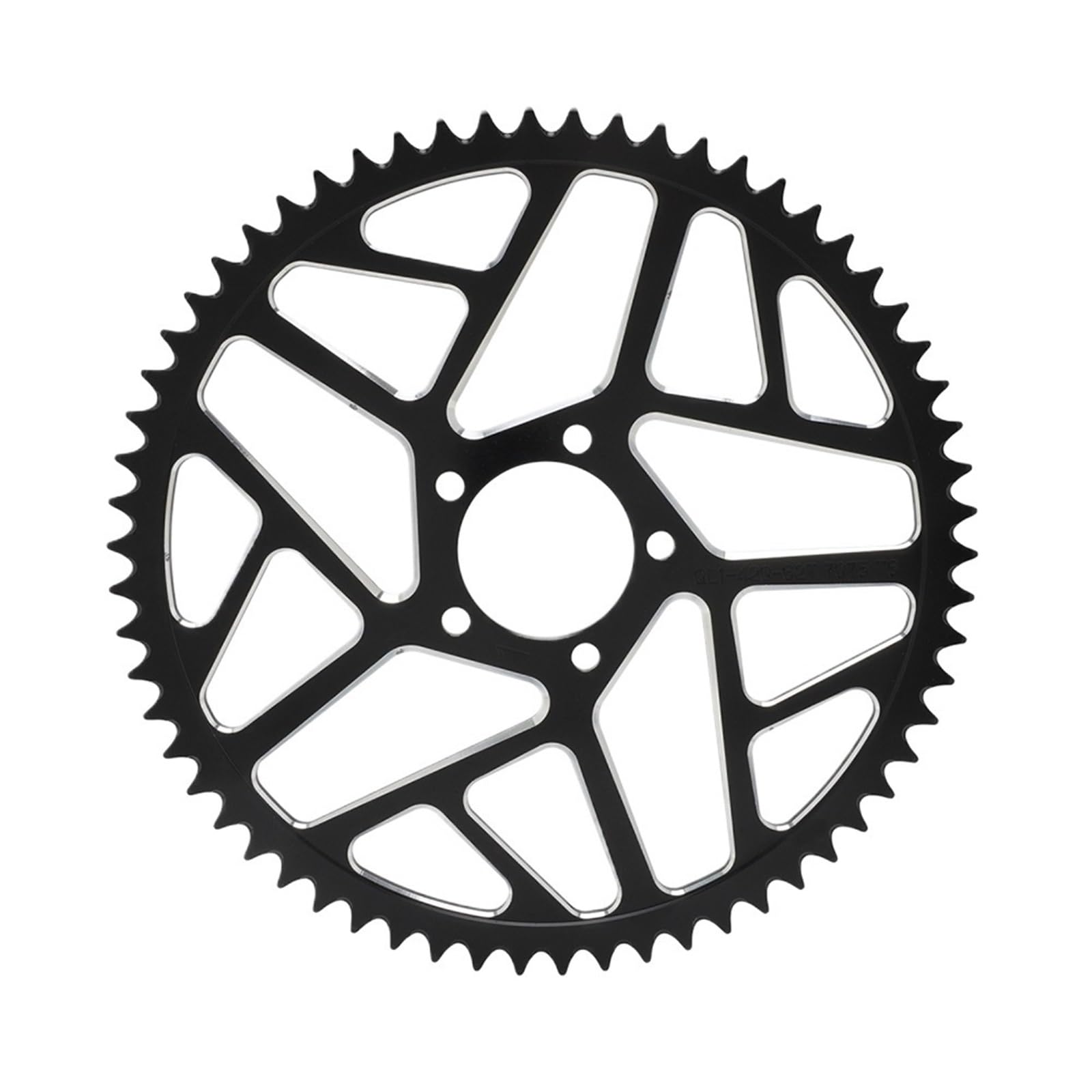 EJUOYO Chain Sprocket Fit For Surron Lightbee X S Segway X160 X260 Motorcycles 48T 54T 58T 7075 Rear Chain Sprocket(48T Black)