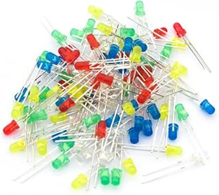 PAKMEZ Kit de diodos LED de 500 Piezas de 3 mm Color Mezclado Rojo Verde Amarillo Azul Blanco