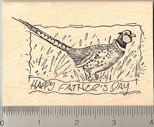 Amazon.com: Father's Day Pheasant Rubber Stamp : Toys &amp; Games
