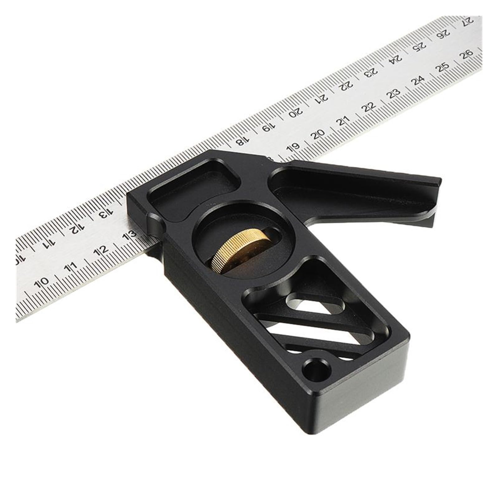 KONGMM Cale étalon Métrique Bloc De Jauge, Jauge à Angle Droit Givré à 45/90 Degrés, Règle D'angle For Outil De Travail Du Bois