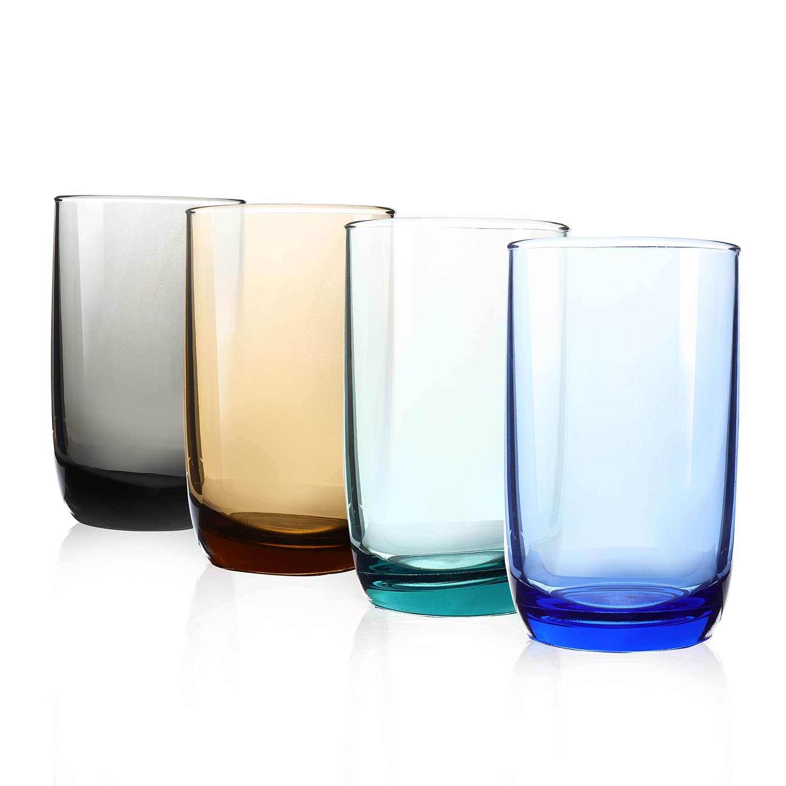 Buy Nuscen Plastic Tumblers for Adults [Set of 4, 330ml/12oz