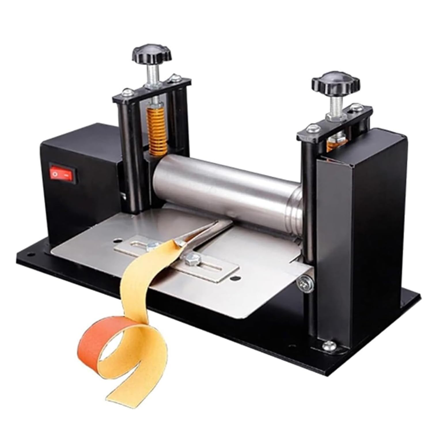 GYKOZY Electric Leather Cutting Machine - High-Speed Skiver Peeler for Leather & Paper Craft, 45RPM with Pressure Roller, Ideals DIY Tool for Skiving & Paring Projects