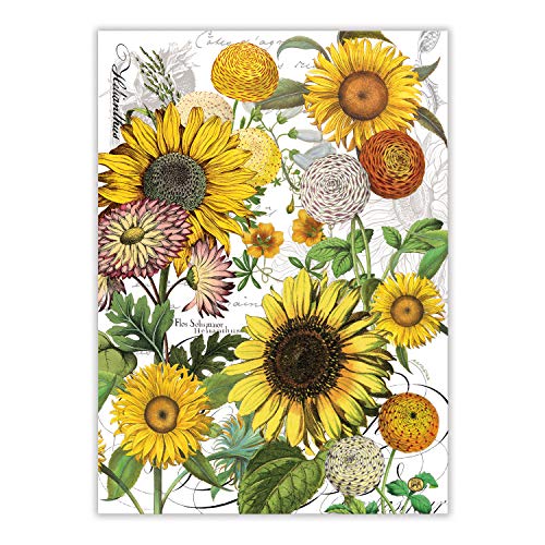 Michel Design Works Kitchen Towel, Sunflower, 100% Cotton