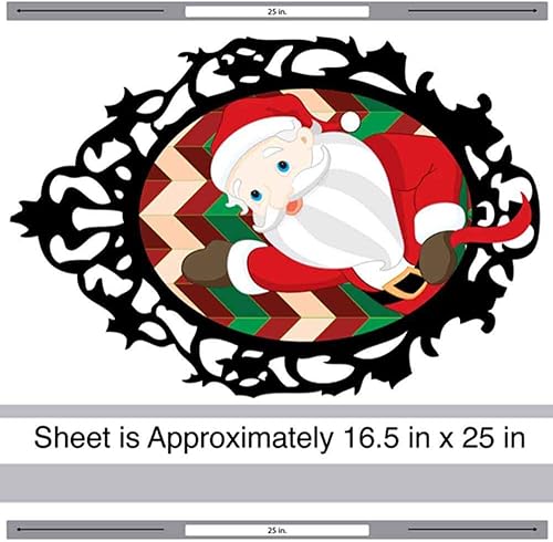 Miniatura 2 de Santa Cameo Wall Decal - Christmas Wall Decal by Chromantics