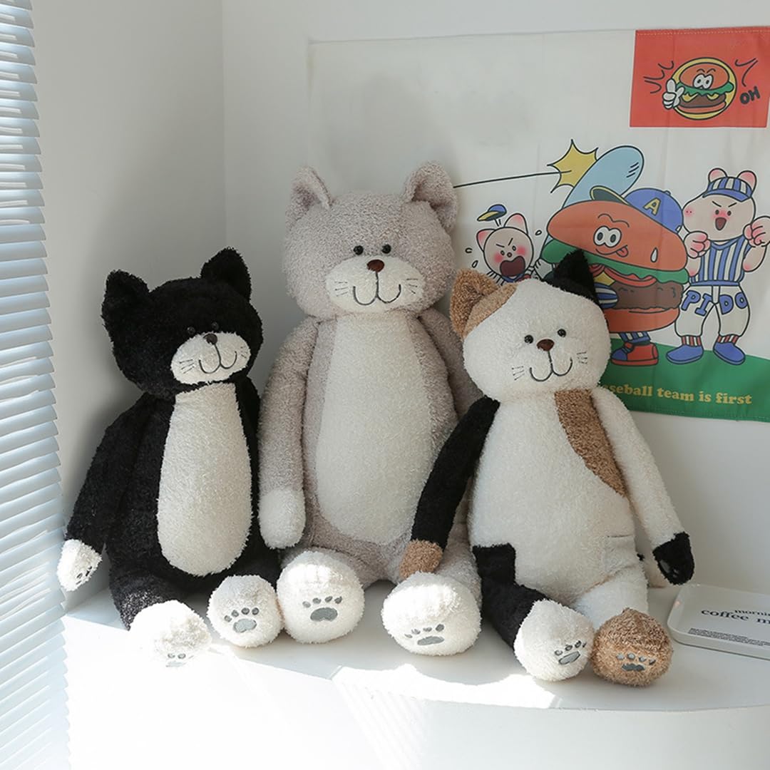 Amazon.co.jp: 動物のぬいぐるみ 柔らかい 猫 ぬいぐるみ 大きい 眠り 