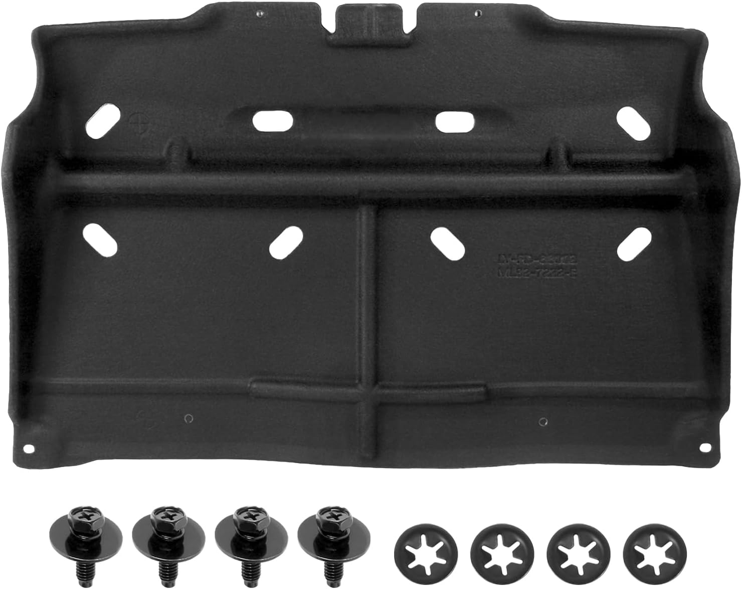 ML3Z-7222-D Splash Panel Shield Under Diaper Compatible with Ford F150 2015 2016 2017 2018 2019 2020 with Gasoline Engine/Not Fit Raptor Model/Not Fit 3.0L Diesel