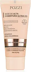 Base Líquida Matte Natural, Alta Cobertura, Resistente à Água, Textura Fina, Longa Duração, 30ml