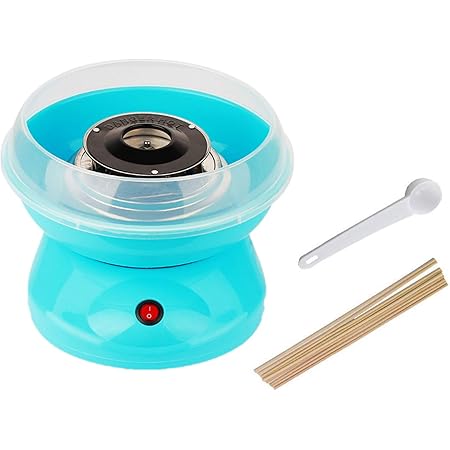 Amazon Enkrio わたあめメーカー おもちゃ 子供用 わたあめ 飴玉 綿菓子機 家庭用 わたがし機 かわいい クリスマスプレゼント ブルー クッキングトイ おもちゃ