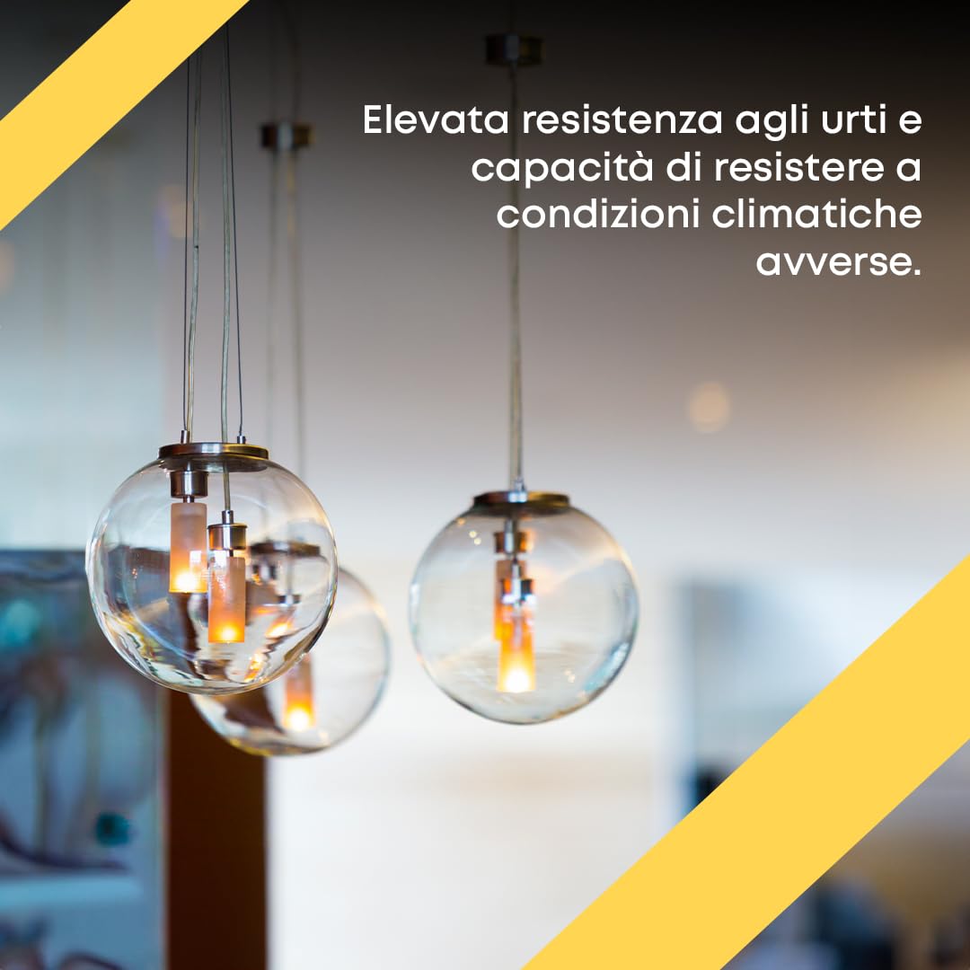 Globo Lampione da Esterno - Illuminazione Pubblica - Illuminazione Esterna - Policarbonato Incolore - Dimensioni: Ø 45 cm - Apertura: 17 cm