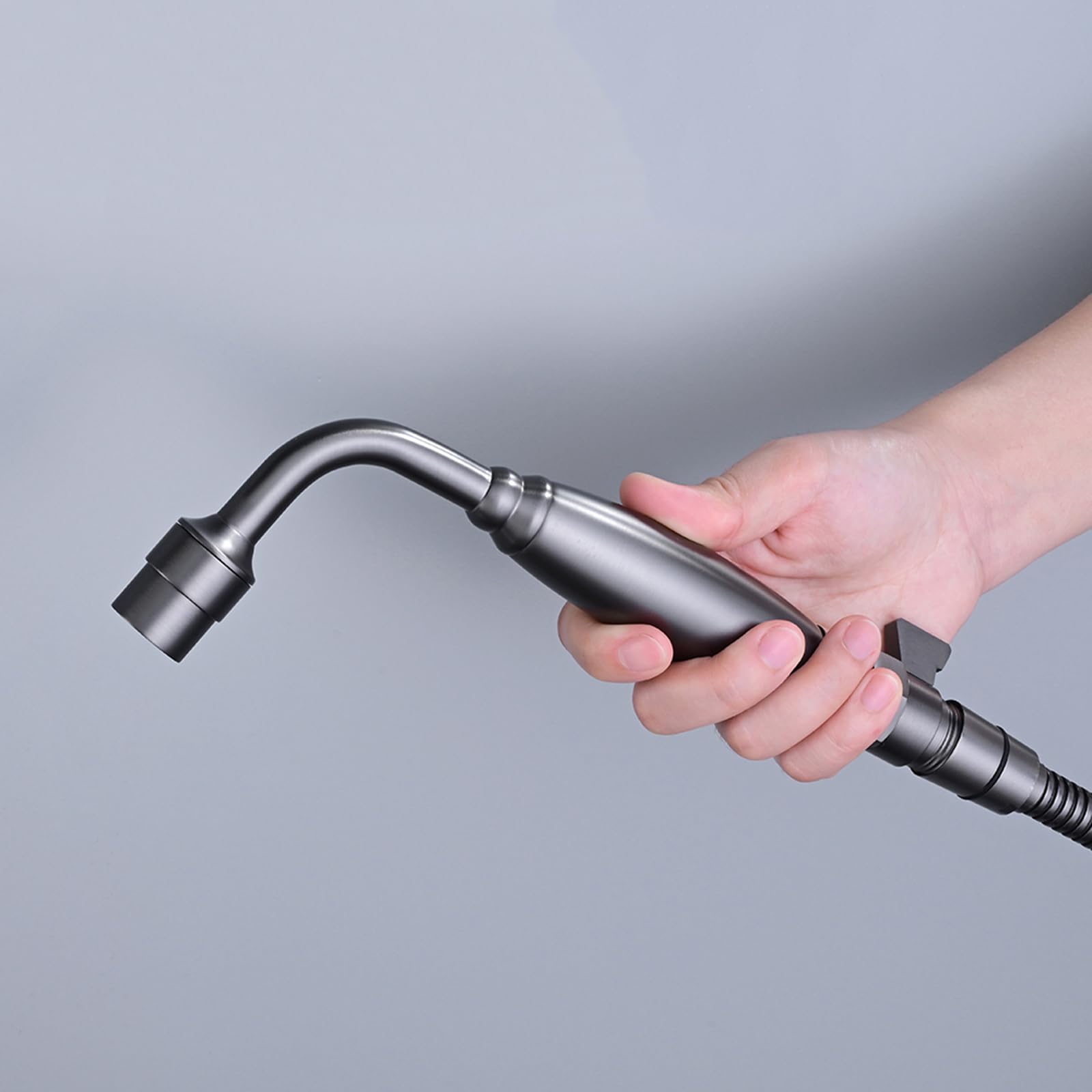Pulvérisateur de Bidet À Main Sortie D'Eau À Double Mode Douchette Toilette Intime Reglable pour L'Hygiène Personnelle Gris