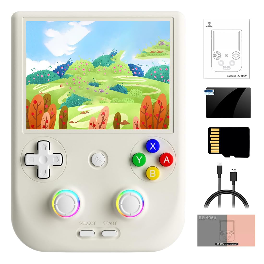 Console di gioco portatile Macaron Schermo a colori ad alta definizione