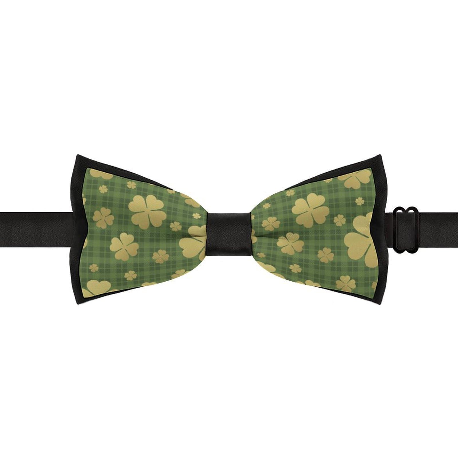 GoasNei Happy St. Patrick's Day Bow Tie for Men Adjustable Necktie Funny Tie Neck Ties for Weddings Party