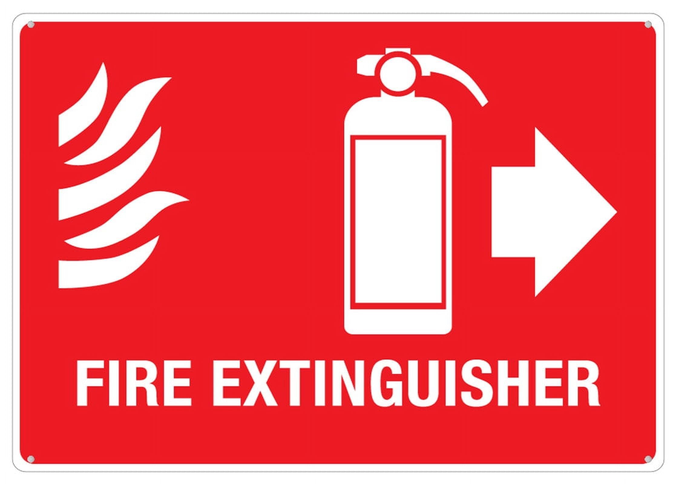 Peiyeety A04 Fire Extinguisher With Pictograms Wall Sign Outdoor Metal Sign - 12X16 Inches Metal Signs For Business, Workplace, Office, Home, Delivery Signs, Road Signs, Garden Signs