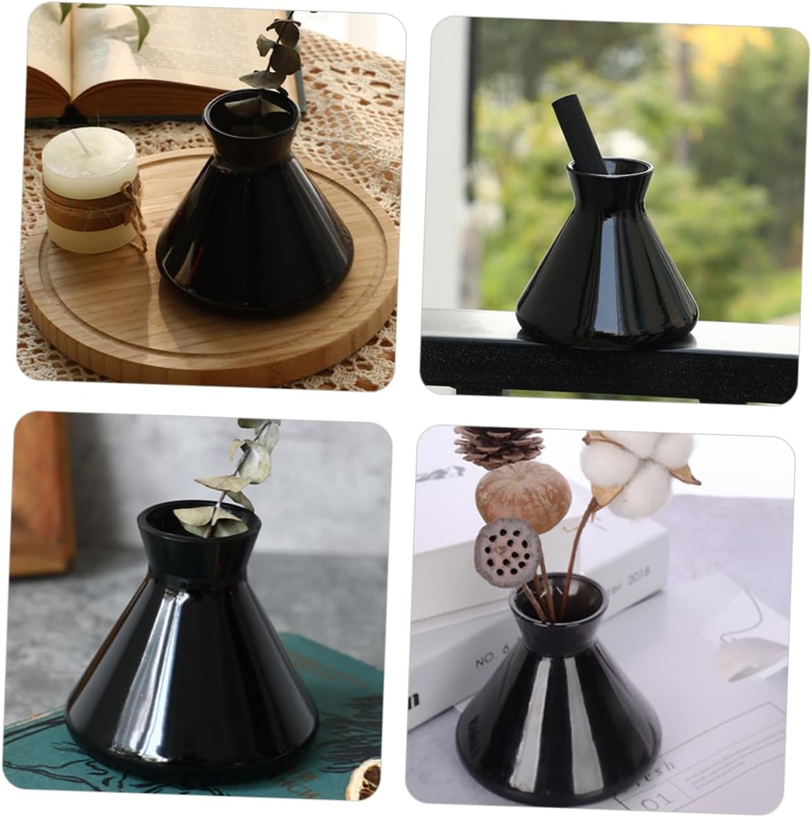 Ciieeo Nordic Bottle Decorative Dried Flower Holder Essential Oil Diffuser for Home Office Elegant Design with Craftsmanship Friends and Family