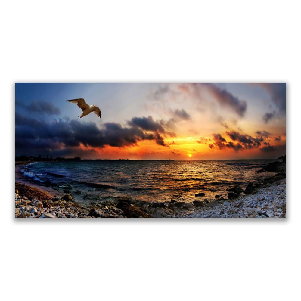 Impression sur verre acrylique de qualité supérieure tableau mer et plage design