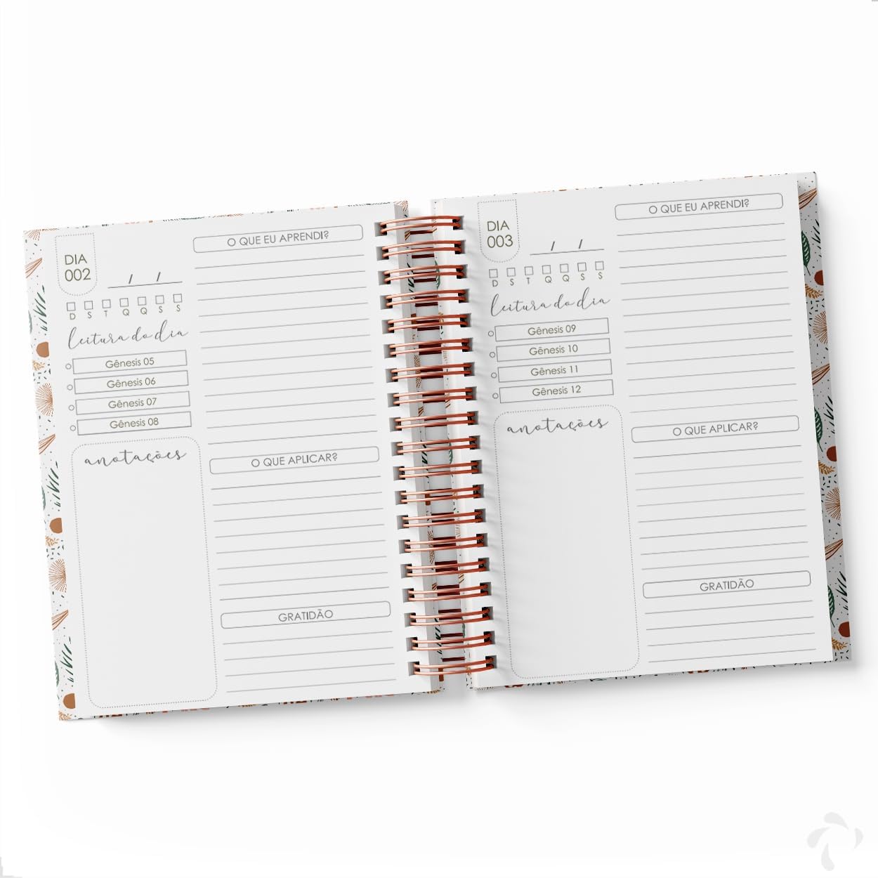 Caderno Devocional Planner De Leitura Diária Da Bíblia 365 Dias