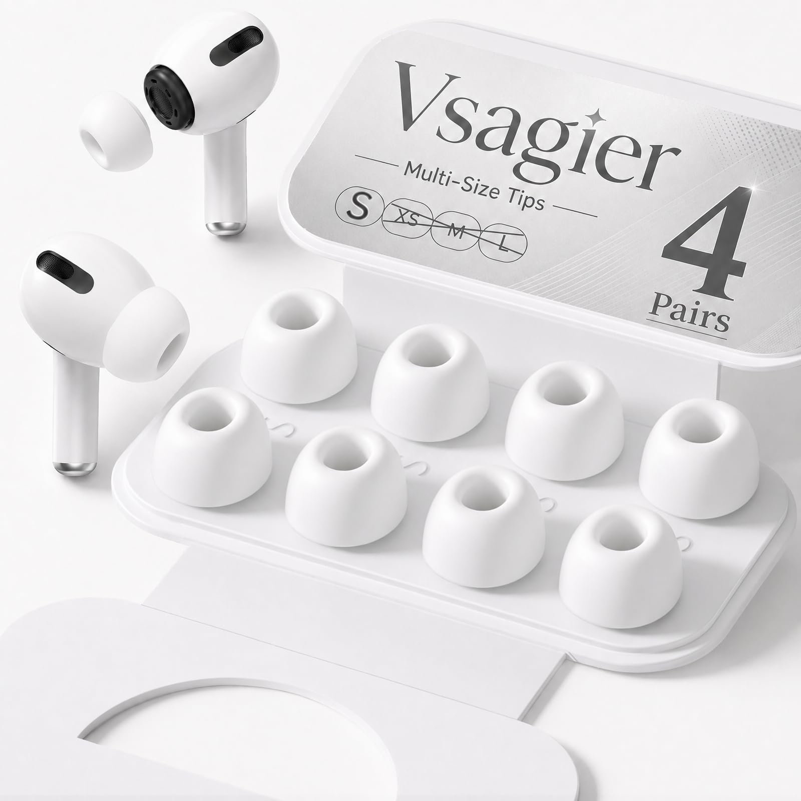 Photo 1 of Vsagier Replacement Ear Tips for AirPods Pro 1st/2nd Gen