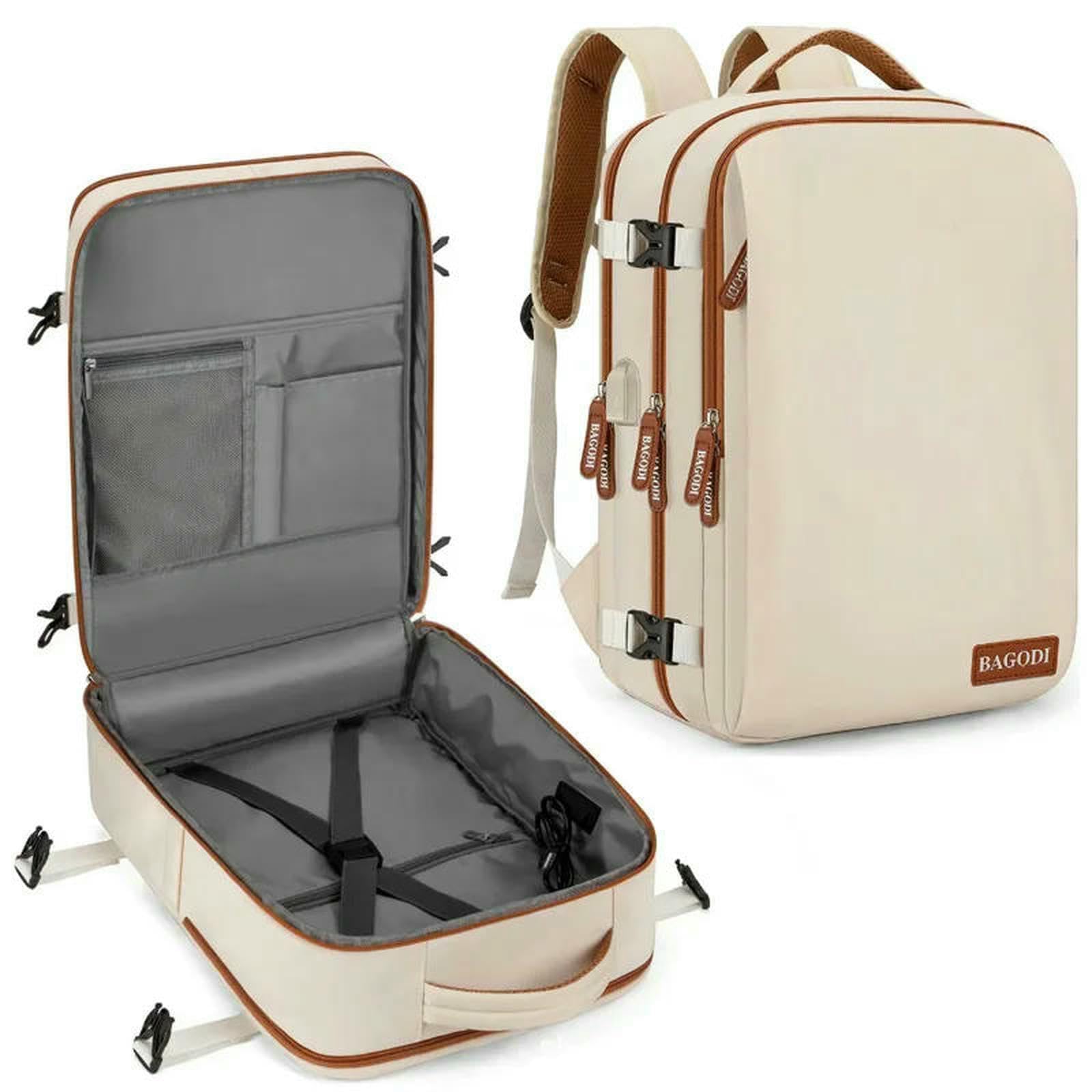 Plecak podróżny 40x20x25 - Easyjet torba kabinowa 45x36x20 na laptopa do transportu samolotem, lekka walizka