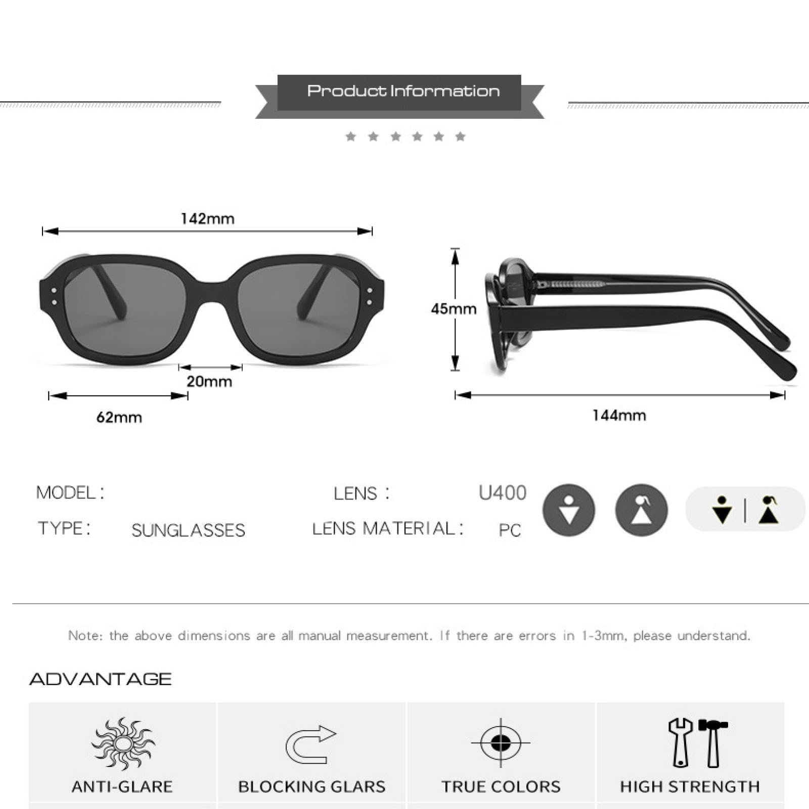 Gafas de sol pequeñas para mujer y hombre, modernas, con remaches, UV400, estilo punk, vintage.