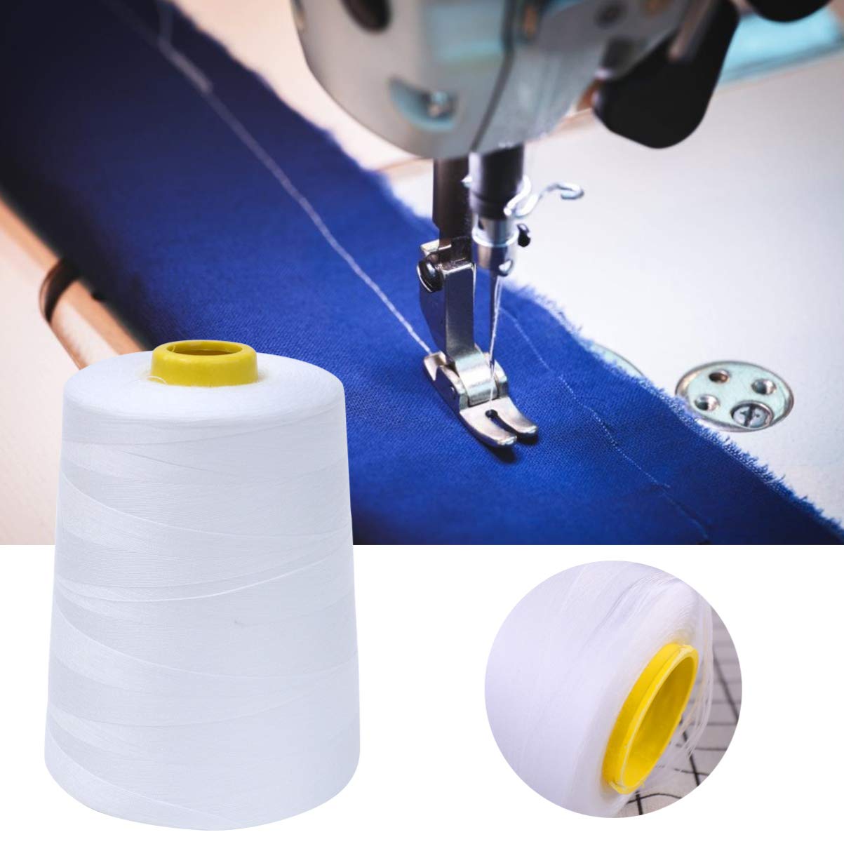 DOITOOL 3 Series Hilo De Coser De Poliéster Accesorios De Acolchado Costura Confección Hilo De Bordar Carrete De Bordado Abigarrado Hilo De Base Línea De Costura Hilo 2 piezas x 3