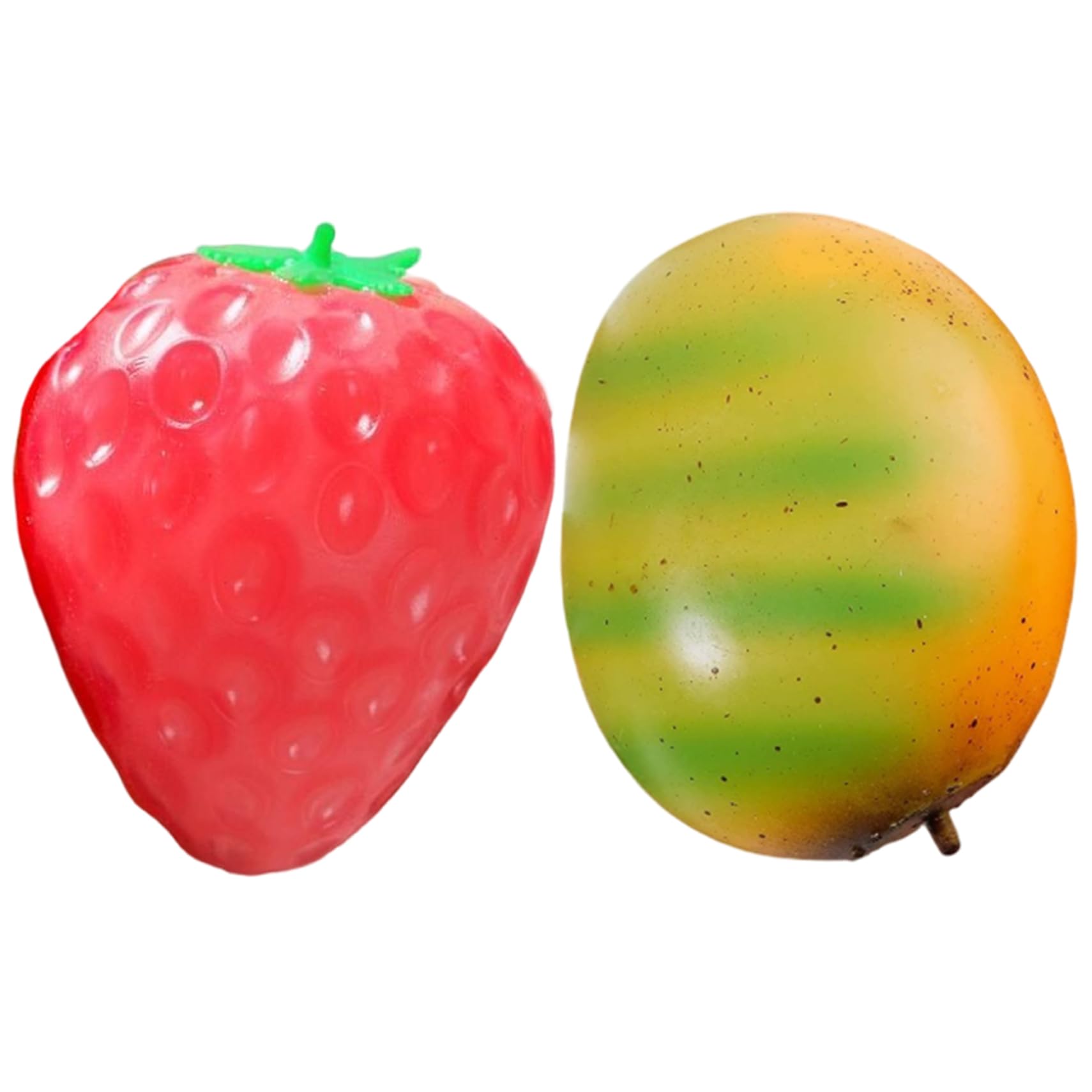 FDEFIRTFG Squeeze toys, Squeeze Toys, Squish, 2-Pack Stress Relief Sensory with Strawberry & Mango Design