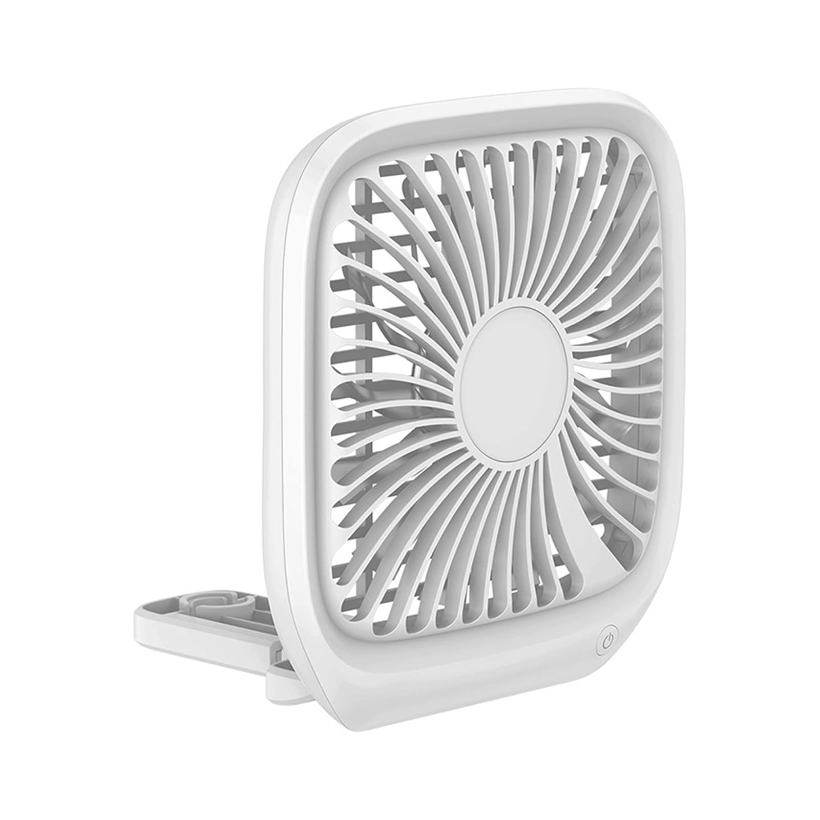 Mini przenośny wentylator USB. Ładowanie włókna szklanego brzeszczotka chłodnicy powietrza Składany pojazd chłodzący samochodowy wentylator wydechowy(Wit)