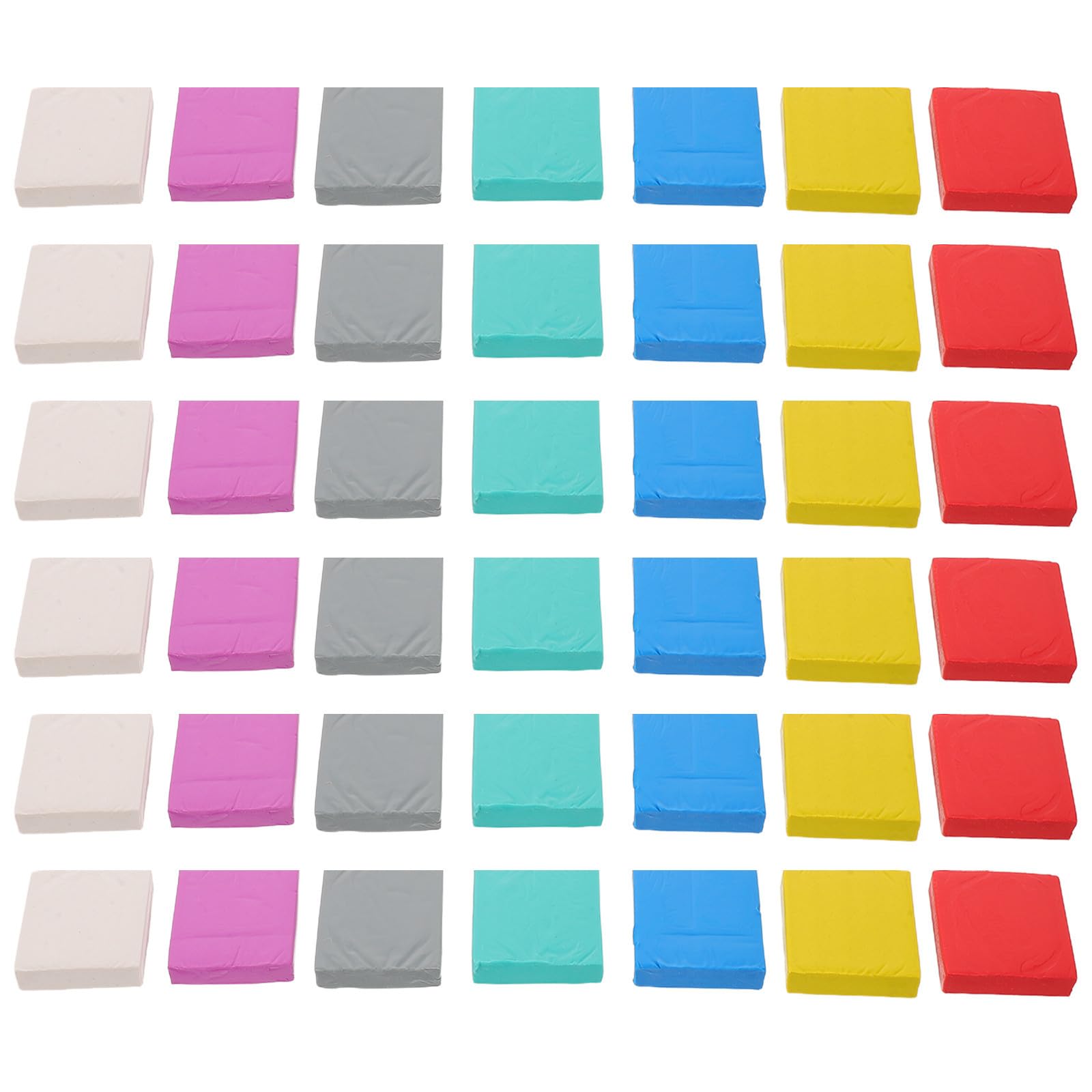 Generisch 60 Stück Formbarer Radiergummi für Zeichnung und Schule mit Präzisen Radierspitzen aus Kunststoff und Gummi Größe 4,50x3,50x1,00 Cm für Studenten und Künstler Zufälliger Stil