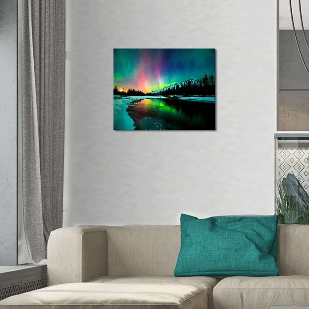 TISHIRON Boomhut Schilderen op nummer voor volwassenen, Fantasiebos Schilderen op nummer voor volwassenen, DIY Acrylverf op canvas voor thuisdecor, kunstnijverheid 40 x 50 cm (zonder lijst