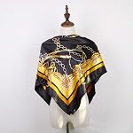 K-ELewon 35 Inch Large Women's Satin Square Silk Feeling Hair Scarf Wrap Headscarf SK094-03