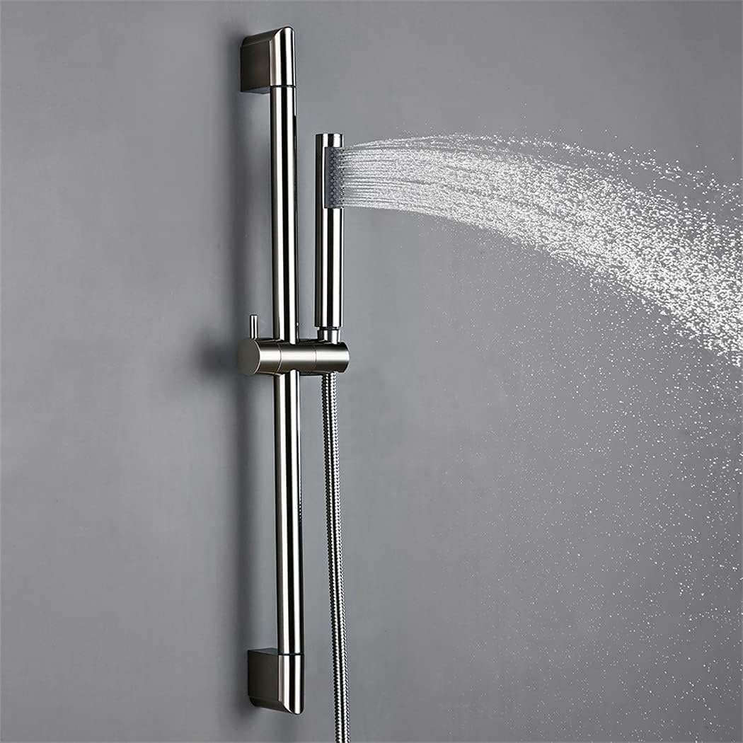 KEHAIOO Solid Brass Bathroom Hand Shower Slide Bar Adjustable Sliding Bracket Holder Brushed Bathroom Accessories