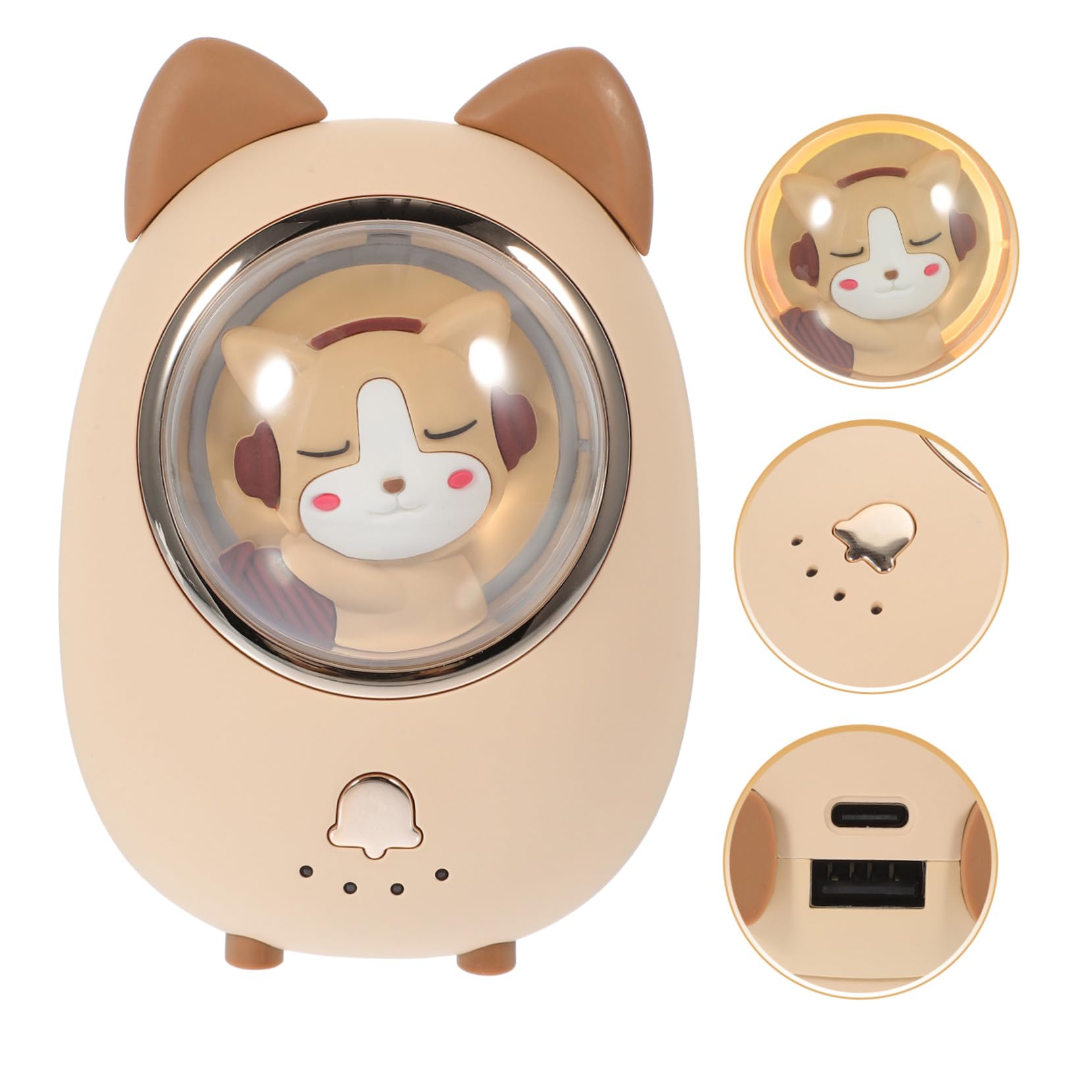 KOMBIUDA Scaldamani Ricaricabile Usb Mini Scaldamani Portatile Forma Di Cartone Animato Riutilizzabili Batteria Interna Di Grande Capacità
