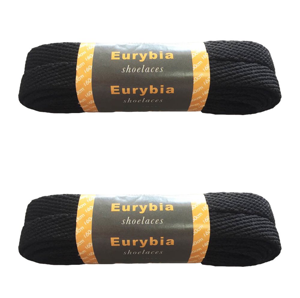 Flat Athletic Shoelaces -3/8" WIDE (2 Pair) -Shoe Lace For sneakers and shoes-Converse Shoe laces Replacements